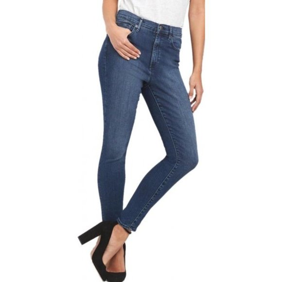 GAP Elliot Lake Wash Denim High Rise True Skinny Jeans sz 28/6 Short Women's - Picture 12 of 16